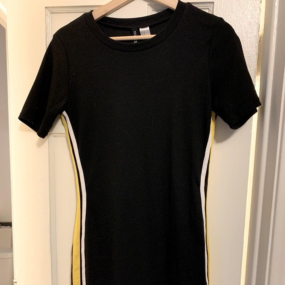Sporty Black Mini Dress